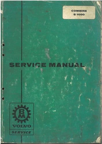 BM Volvo Combine S1000 Workshop Service Manual