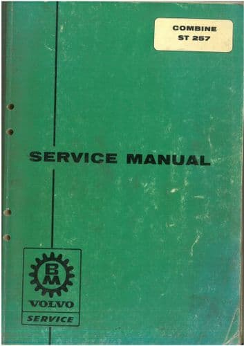 BM Volvo Combine ST257 Workshop Service Manual