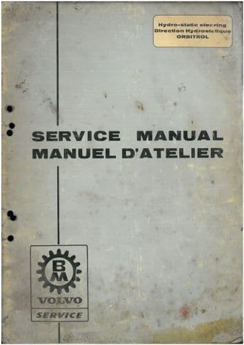 BM Volvo Hydrostatic Steering Orbital - Workshop Service Manual