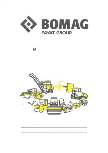 Bomad Asphalt Paver BF800C Operators Manual