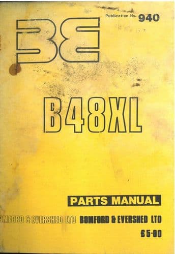 Bomford B48XL Hedgetrimmer Parts Manual
