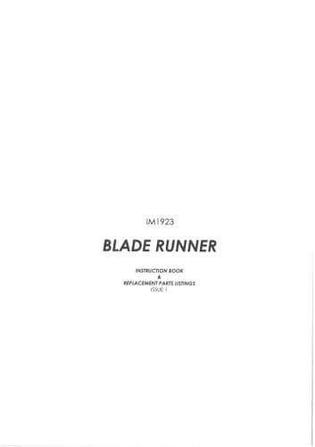 Bomford Blade Runner Operators Manual and Parts List
