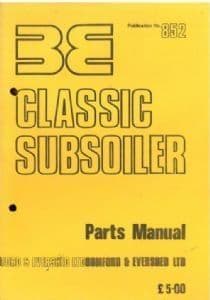 Bomford Classic Subsoiler Parts Manual