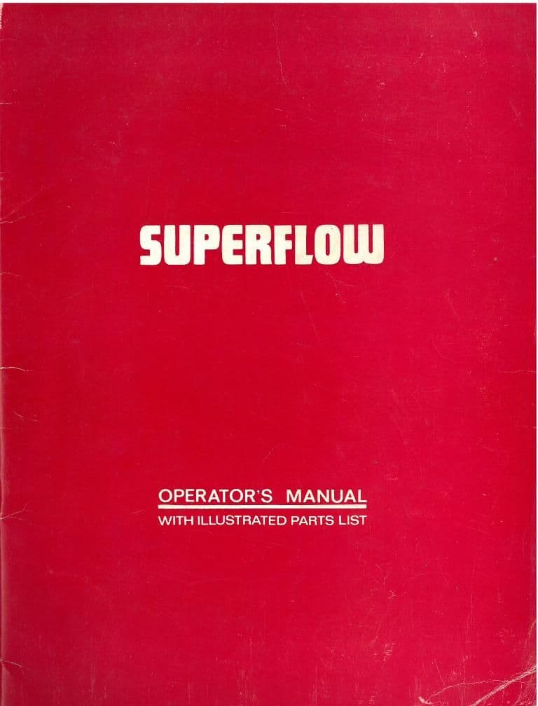Bomford Cultivator Superflow Operators Manual with Parts List - ORIGINAL