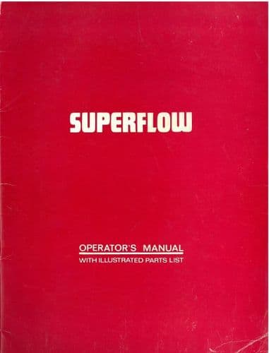 Bomford Cultivator Superflow Operators Manual with Parts List