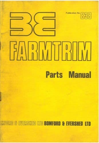 Bomford Farmtrim Parts Manual
