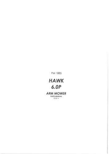 Bomford Hawk Arm Mower 6.0P  Parts Manual