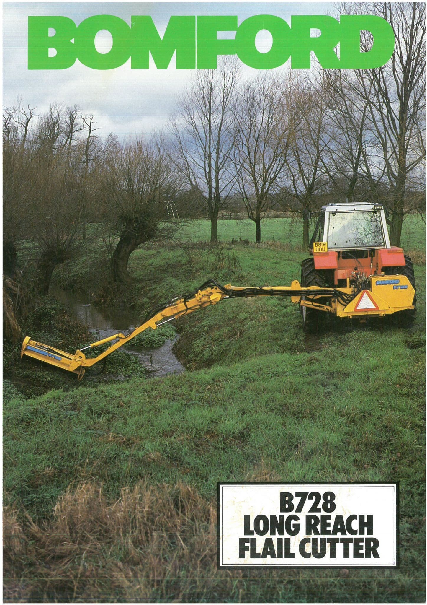 Bomford Hedgecutter B728 Long Reach Flail Cutter Hedgetrimmer Brochure