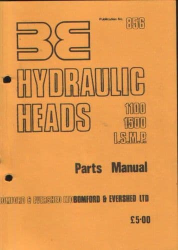 Bomford Hydraulic Heads 1100 1500 I.S.M.P. Parts Manual