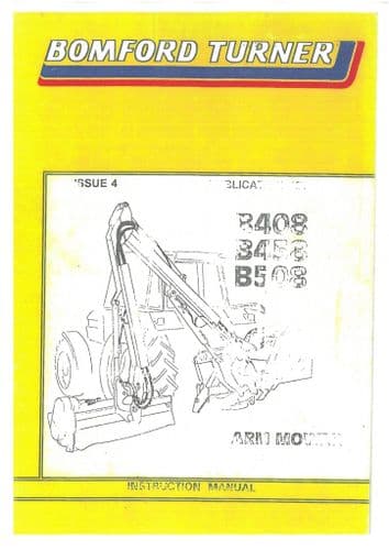 Bomford Turner B408 B458 B508 Hedgetrimmer Operators Manual
