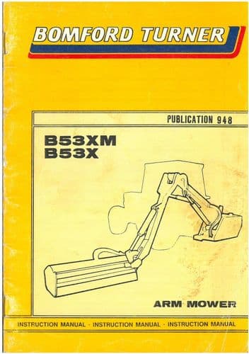 Bomford Turner B53X & B53XM Hedgetrimmer Parts Manual