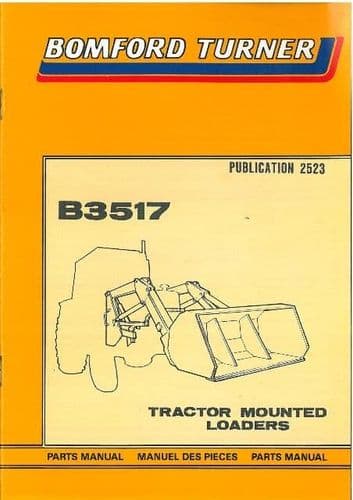Bomford Turner Loader B3517 Parts Manual