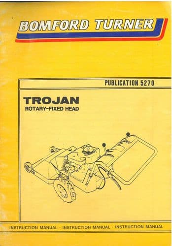 Bomford Turner Trojan 36" Rotary Pedestrian Mower - Operators Manual