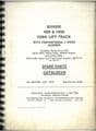 Bonser Forklift Truck 90D & 100D Parts Manual