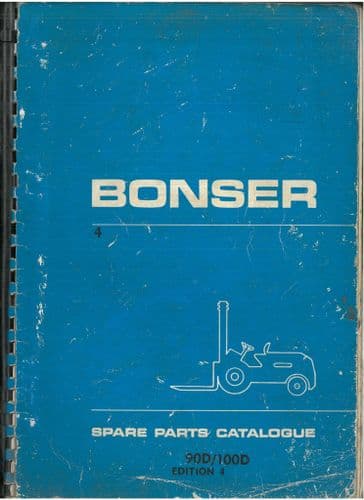 Bonser Forklift Truck 90D & 100D Parts Manual