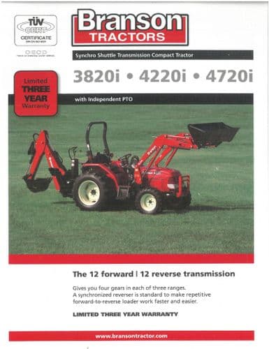 Branson Tractor 3820i 4220i 4720i Brochure