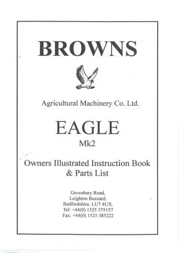 Browns Heavy Duty Grab Eagle Mk2 Operators Manual and Parts List