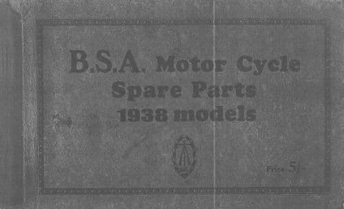 BSA Engine 1938 Parts Manual