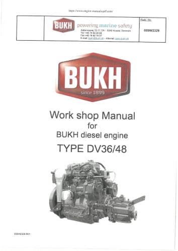 Bukh Marine Diesel Engine DV36 DV48 Workshop Manual