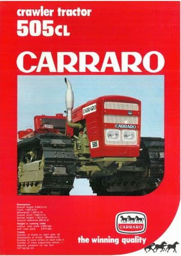 Carraro Crawler Tractor 505CL Brochure - 505 CL