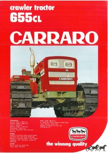 Carraro Crawler Tractor 655CL Brochure - 655 CL