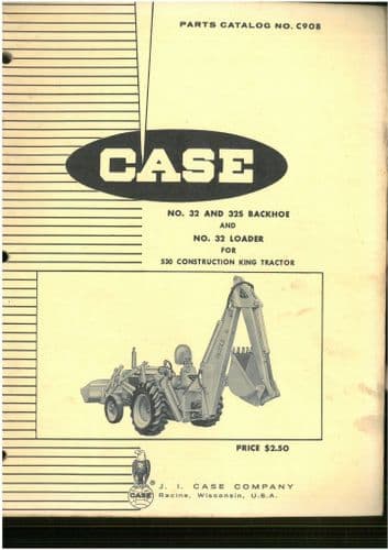 Case Backhoe & Loader 32 & 32S for530 Construction King Tractor Parts Manual