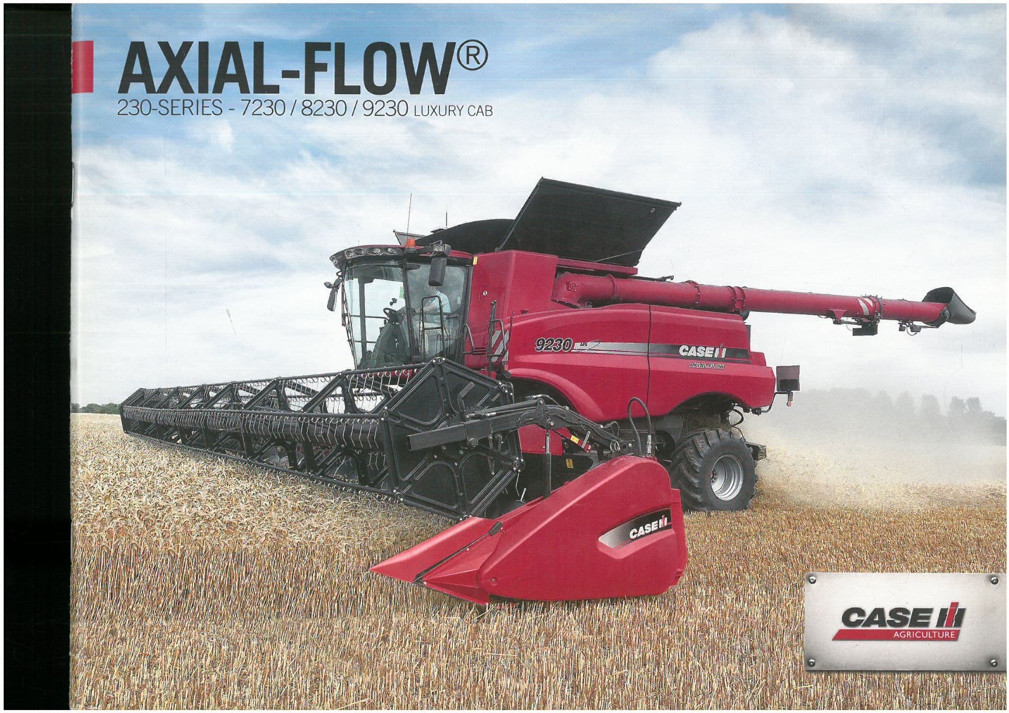 Case Combine Axial-Flow -230 Series - 7230 8230 9230 Luxury Cab Brochure