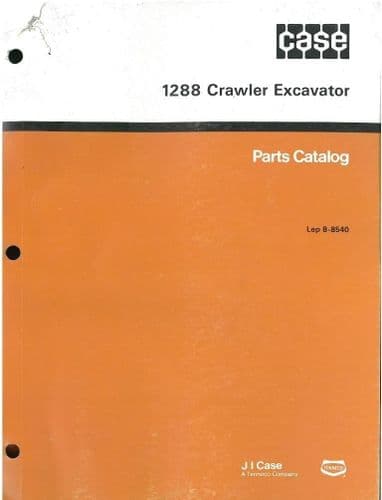 Case Crawler Excavator 1288 Parts Manual