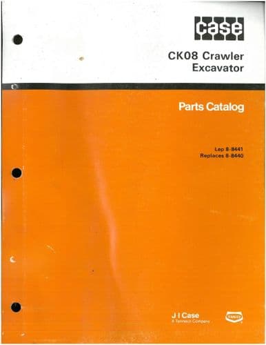 Case Crawler Excavator CK08 Parts Manual