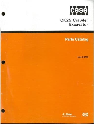 Case Crawler Excavator CK25 Parts Manual