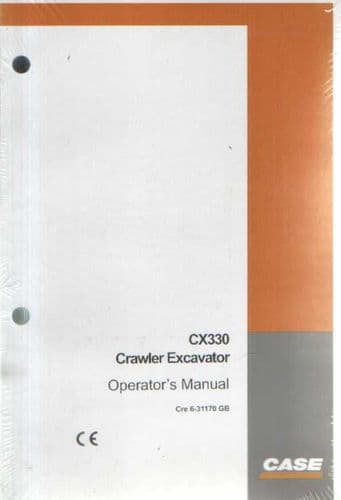 Case Crawler Excavator CX330 Operators Manual