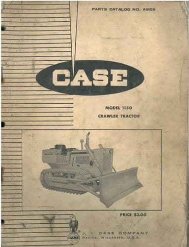 Case Crawler Tractor 1150 Parts Manual