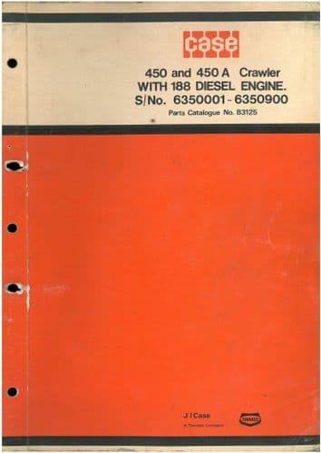 Case Crawler Tractor 450 and 450A Parts Manual