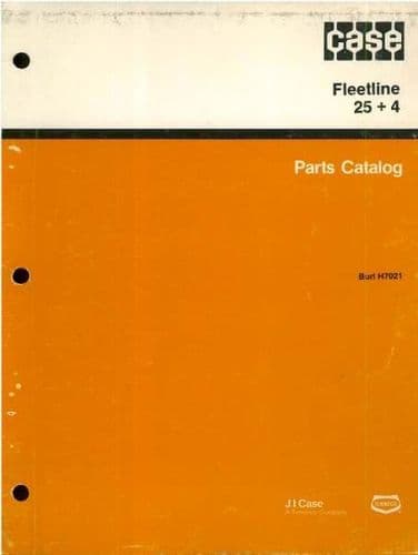 Case Davis Trencher Fleetline 25 + 4 Parts Manual