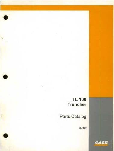 Case Davis Trencher TL100 Parts Manual