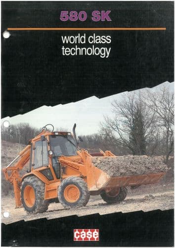 Case Digger with Backhoe and Loader 580 SK Brochure
