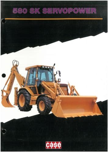 Case Digger with Backhoe and Loader 580 SK Servopower Brochure