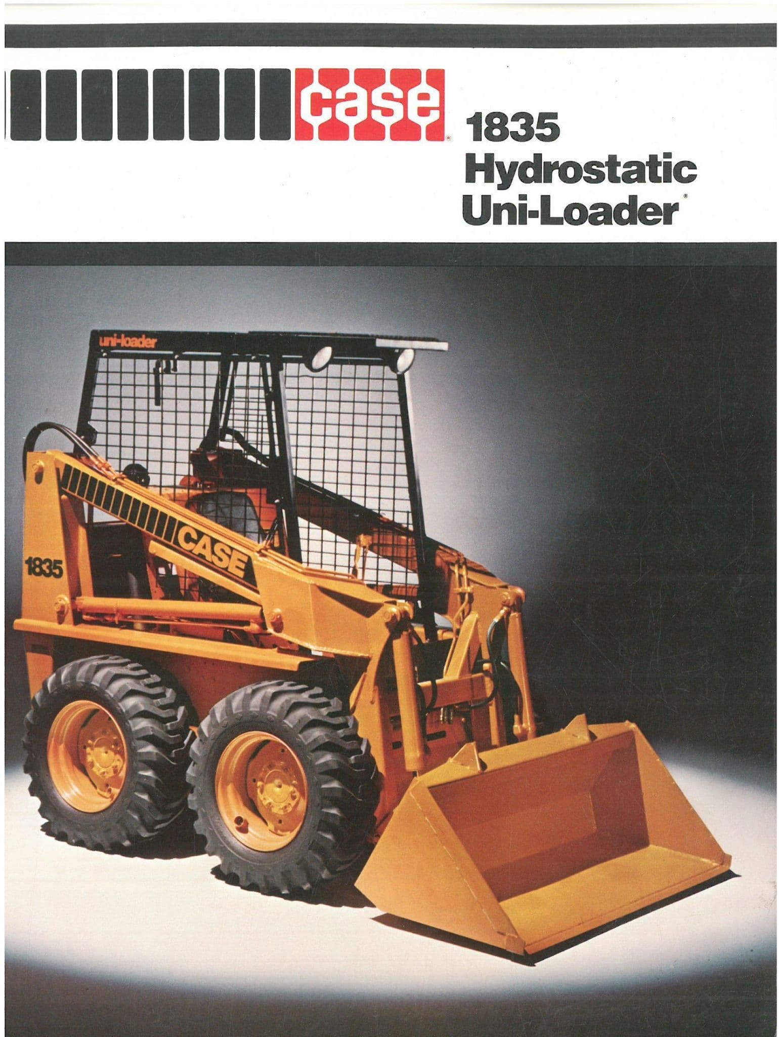 Case Hydrostatic UniLoader 1835 Skid Steer Brochure