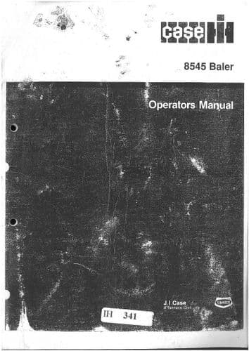 Case IH 8545 Baler Operators Manual