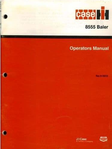 Case IH Baler 8555 Operators Manual