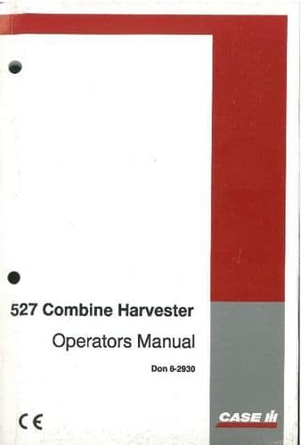 Case IH Combine 527 Operators Manual