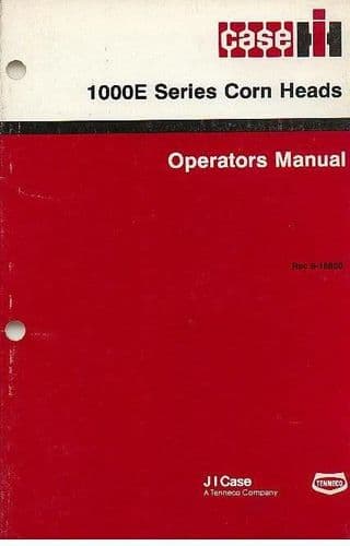 Case IH Corn Header 1043 1044 1054 1063 1064 1083 1084 Operators Manual