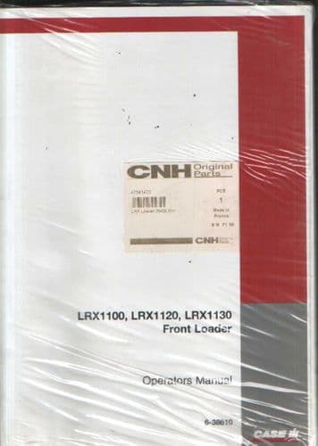 Case IH Front Loader LRX1100 LRX1120 LRX1130 Operators Manual