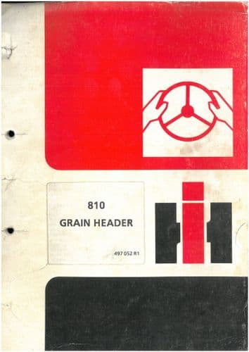 Case IH Grain Header 810 Operators Manual