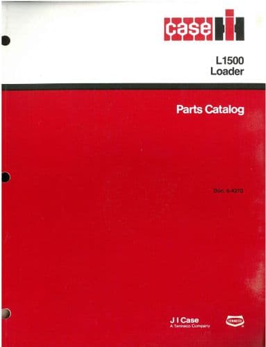 Case IH Loader L1500 Parts Manual