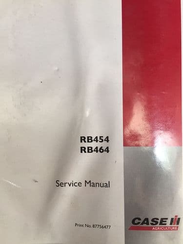 Case IH Round Baler RB454 & RB464 Workshop Service Manual - RB 454 464