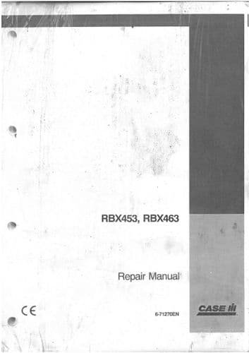 Case IH Round Baler RBX453 RBX463 Workshop Service Repair Manual - RBX 453 463
