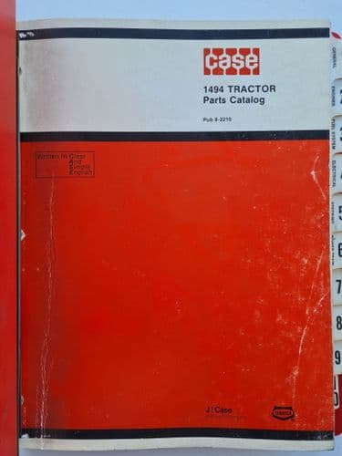 Case IH Tractor 1494 Parts Manual