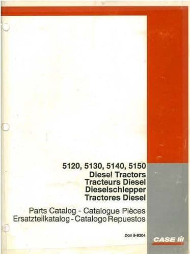 Case IH Tractor 5120 5130 5140 5150 Parts Manual