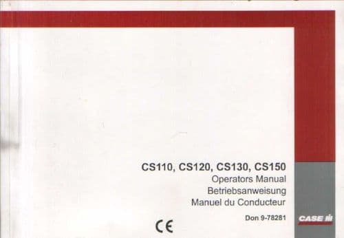 Case IH Tractor CS110 CS120 CS130 CS150 Operators Manual